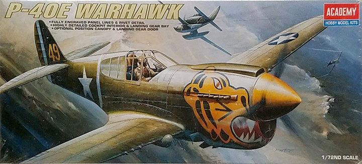 Academy Model 1671 P-40E Warhawk